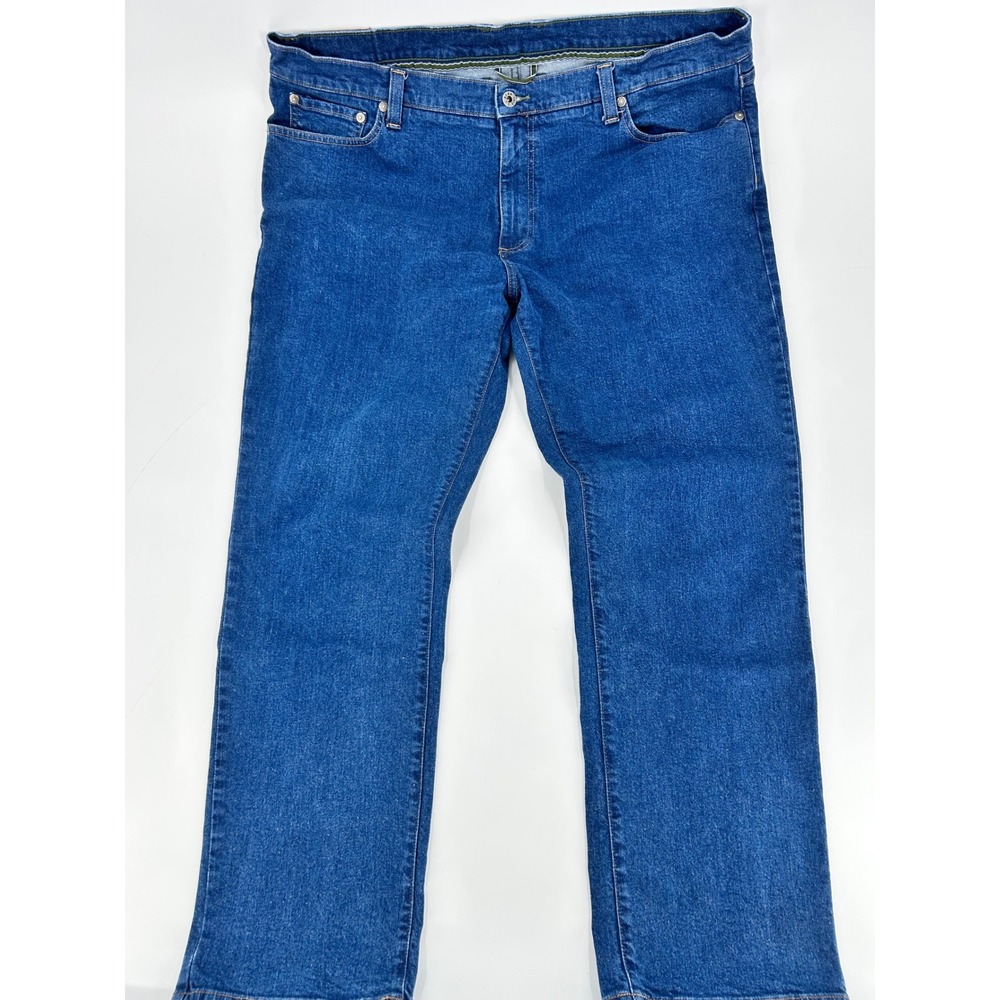 LL Bean Standard Fit Jeans 42x30 Blue Denim Straight Leg 506460 Mens